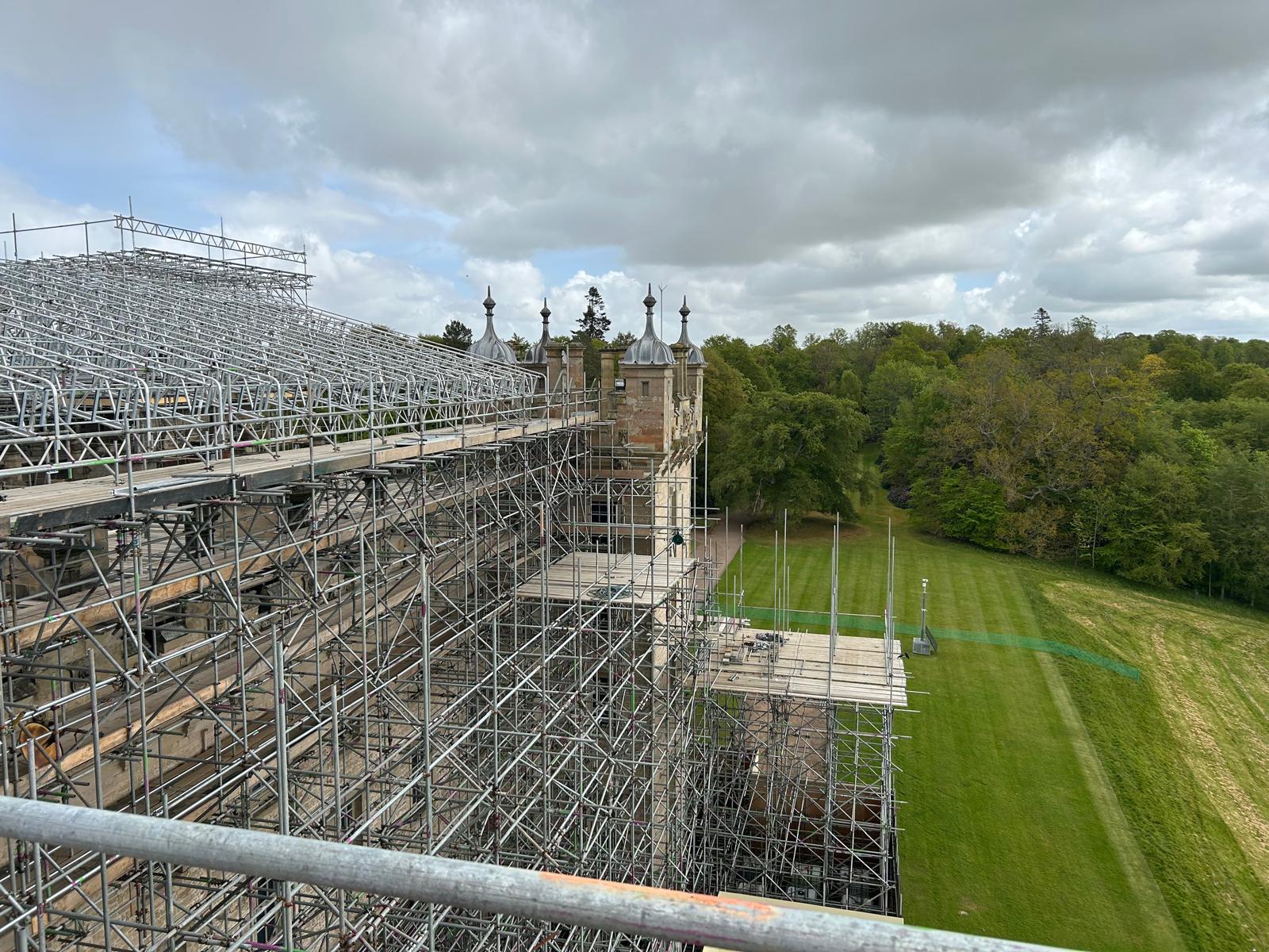 Floors Castle scaffold